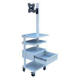 Πύργος μηχανημάτων 4 ράφια με συρτάρι & βάση οθόνης 8609 - 