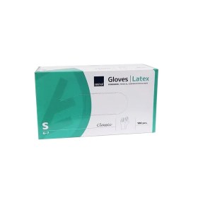 Γάντια εξεταστικά Latex με πούδρα ABENA CLASSIC 100 τεμάχια λευκά | Small