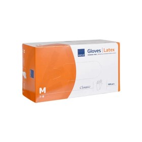 Γάντια εξεταστικά Latex με πούδρα ABENA CLASSIC 100 τεμάχια λευκά | Medium 