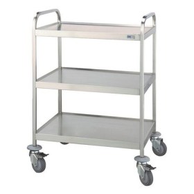 Τραπεζίδιο τροχήλατο INOX D-35