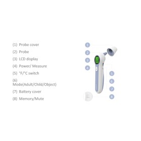 Infrared thermometer JPD-FR300 ear & forhead mode JUMPER