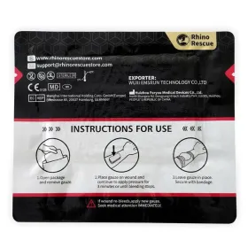 Γάζα αιμοστατική (ΔΙΑΛΥΤΗ) 900mmX100mm RHINO - Γάζα αιμοστατική
