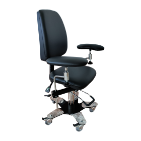 Doctor's chair with hydraulic lift and multiple adjustable arms 8809