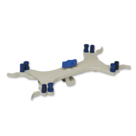 Double clamp for burettes aluminium