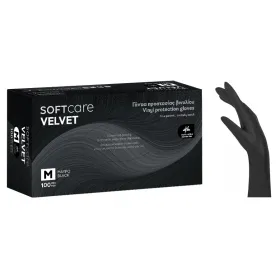 Γάντια Vinyl χωρίς πούδρα SOFT TOUCH 100 τεμάχια Μαύρα | L