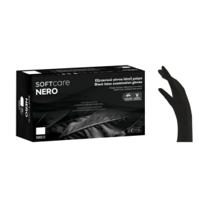 Γάντια Latex χωρίς πούδρα SOFT TOUCH 100 τεμάχια Μαύρα | XS