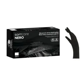 Latex powder free glove SOFT TOUCH Classic 100 pieces Black | S