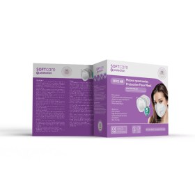 Μάσκα προστασίας FFP2 (N95) Λευκή Soft Care 10 τεμάχια - 