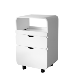 Τραπεζίδιο τροχήλατο ξύλινο Tidy 1064 Λευκό