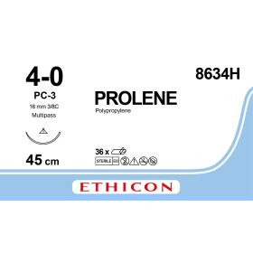 Ράμμα Ethicon Prolene μη απορροφήσιμο | 4/0 16mm 45cm W525