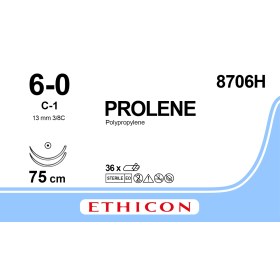 Prolene Non Absorbable Sutures | 6/0 13mm 75cm 8706H (W8706)