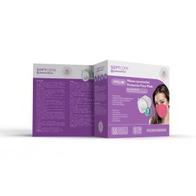 Face mask FFP2 (N95) Soft Care Pink 10 pieces - 