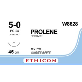 Prolene Non Absorbable Sutures | 5/0 26mm 45cm W8628