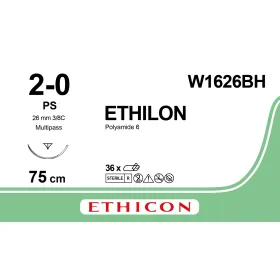 Ράμματα Ethicon Ethilon μη απορροφήσιμα | 2/0 26mm 45cm W1626BH (W1626T)