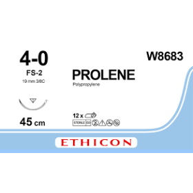 Prolene Non Absorbable Sutures | 4/0 45cm 19mm W8683