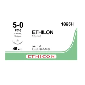 Ράμματα Ethicon Ethilon μη απορροφήσιμα | 5/0 16mm 45cm W1865H 