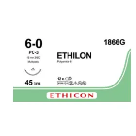 Ράμματα Ethicon Ethilon μη απορροφήσιμα | 6/0 16mm 45cm W1866G