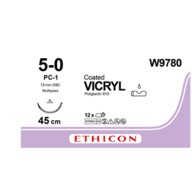Absorbable Sutures Ethicon Vicryl | 5/0 triangular needle 12mm 75cm W9780