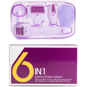 6 in 1 Derma Roller Titanium Kit Micro Needle - 6 in 1 Derma Roller Titanium Kit Micro Needle 0.5-2mm 