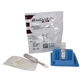 HCV Self-Testing Kit (Hepatitis C) with OraQuick saliva sample box of 25 pieces - HCV Self-Testing Kit (Hepatitis C) with OraQuick saliva sample 1 piece