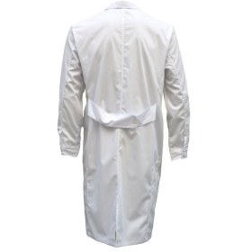 Medical Robe for men with lapel white EM104 - 