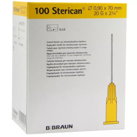 Βελόνες ενδομυικές STERICAN B.BRAUN | 20G (0,9x70mm) Κίτρινο