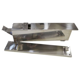 Wall-Mounted stainless steel holder for surgical brushes - Wall-Mounted stainless steel holder for surgical brushes