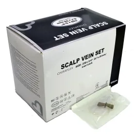 Πεταλούδες ενδοφλέβιες 100 τεμάχια 22G (0.7mm)  γκρι 