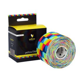Kinesio Tape with prints 5cm x 5m Yellow Sport | Rainbow triangle