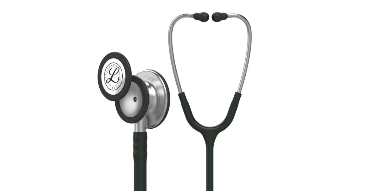 Littmann Classic III Monitoring Stethoscope: Black 5620 - HCE - View #4