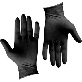 Γάντια εξεταστικά νιτριλίου χωρίς πούδρα SOFT CARE VIVID 100 τεμάχια μαύρα  | M - 