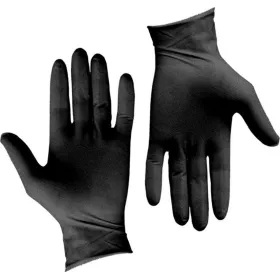 Γάντια εξεταστικά νιτριλίου χωρίς πούδρα SOFT CARE VIVID 100 τεμάχια μαύρα  | S - 