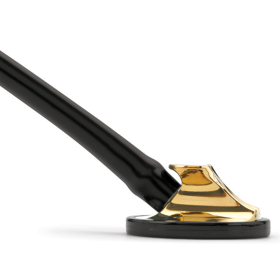 Littmann Master Cardiology Stethoscope Brass-Finish Chestpiece, Black Tube 2175