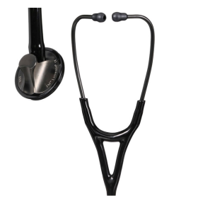 Littmann Master Cardiology Stethoscope Smoke-Finish Chestpiece, Black Tube 2176