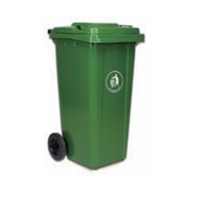 Κάδος ιατρικών-νοσοκομειακών αποβλήτων 120Lit | Πράσινος - με πεντάλ