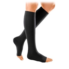 Knee socks Medi Mondi CCL2 open toes black