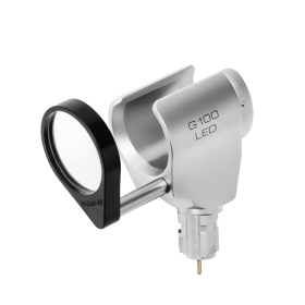 Κτηνιατρικό διαγνωστικό σετ σχισμοειδούς λυχνίας G100 LED 2.5V Heine | Με οφθαλμοσκόπιο - 