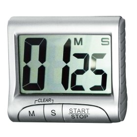 Digital Timer with large display - silver