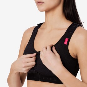 Post-operative bra with zipper ELODIE 0302 black