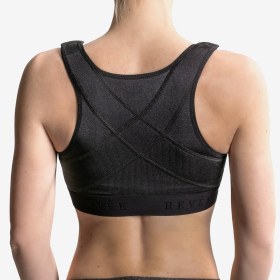 Post-operative bra with zipper ELODIE 0302 black