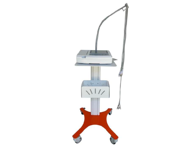 Medical Equipment Trolley with 1 Shelf, Basket & Arm CAR1P-EASY Medical Equipment Trolley with 1 Shelf, Basket & Arm CAR1P-EASY