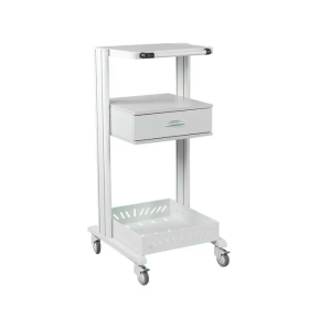 Τρόλεϊ ιατρικών μηχανημάτων με 3 ράφια & συρτάρι CARSPEC78/DE