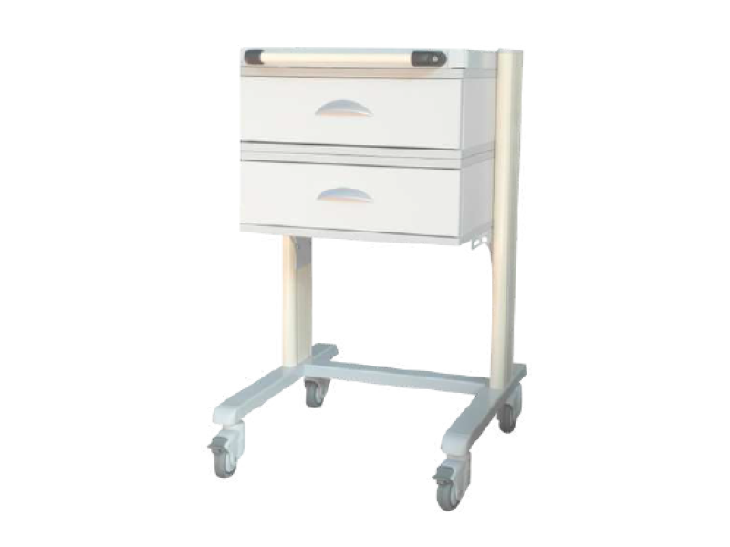 Medical Equipment Trolley with 1 Shelf & 2 Drawers MBN2C45 Medical Equipment Trolley with 1 Shelf & 2 Drawers MBN2C45