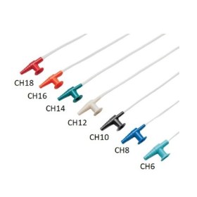 Suction catheter with vacuum Control 60cm box of 50 pcs | No.18