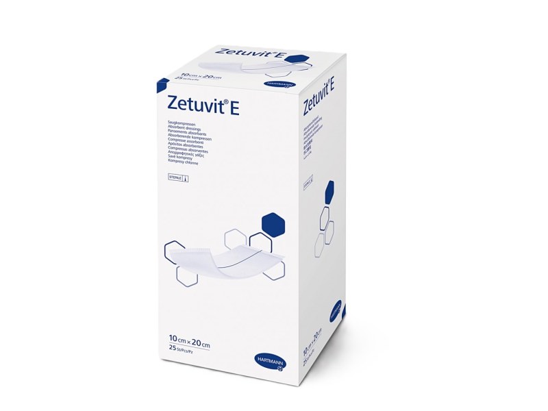 Επιθέματα αποστειρωμένα Zetuvit E 10x20cm 25 τεμάχια Επιθέματα αποστειρωμένα Zetuvit E 10x20cm 25 τεμάχια