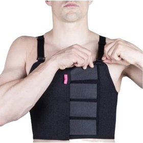 Ζώνη μετεγχ/κη στέρνου & θώρακος 032 μαύρη - 