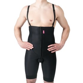 Male garments for liposuction and abdominoplasty 0104 Black