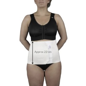 Μετεγχειρητική ζώνη κοιλίας 22cm με velcro ETO 123, Άσπρη | Medium - 