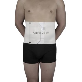 Μετεγχειρητική ζώνη κοιλίας 22cm με velcro ETO 123, Άσπρη
