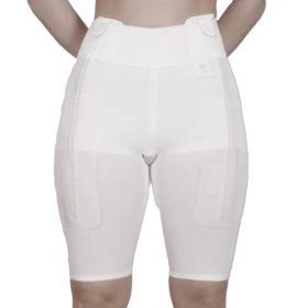 Garments for liposuction and abdominoplasty upper knee with zipper ETO 102 Black